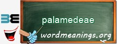 WordMeaning blackboard for palamedeae